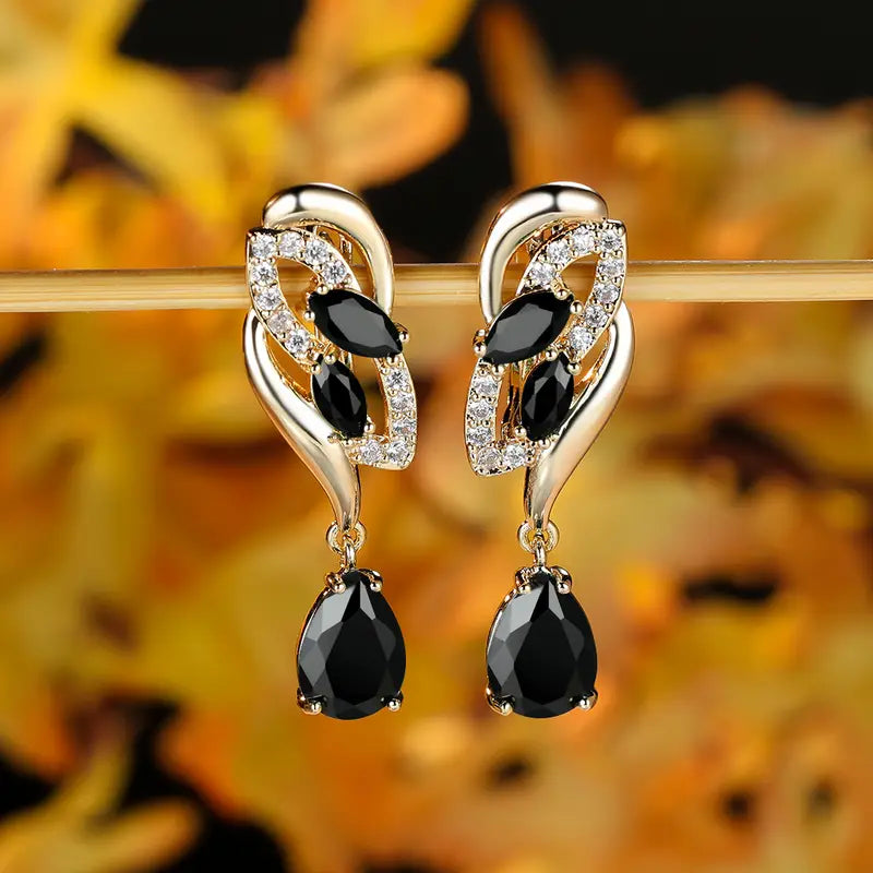 ANGOL Romantic Flower Dangle Earrings for Women.