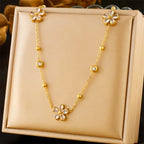 Necklaces Earrings Transparent Flower Pendants Party Jewelry Gifts.