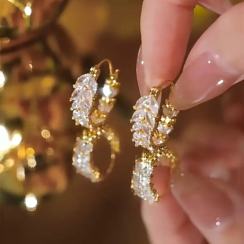 1 Pair Lainy Nature-Inspired Wheat Ear Drop Earrings