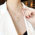 Elegant Tulip Pendant Necklace.