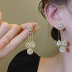 Exquisite Multi-Layered Synthetic Synthetic Zirconia Earrings.