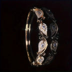 1pc Elegant Women'S Bracelet with Sparkling Synthetic Zirconia Accents.