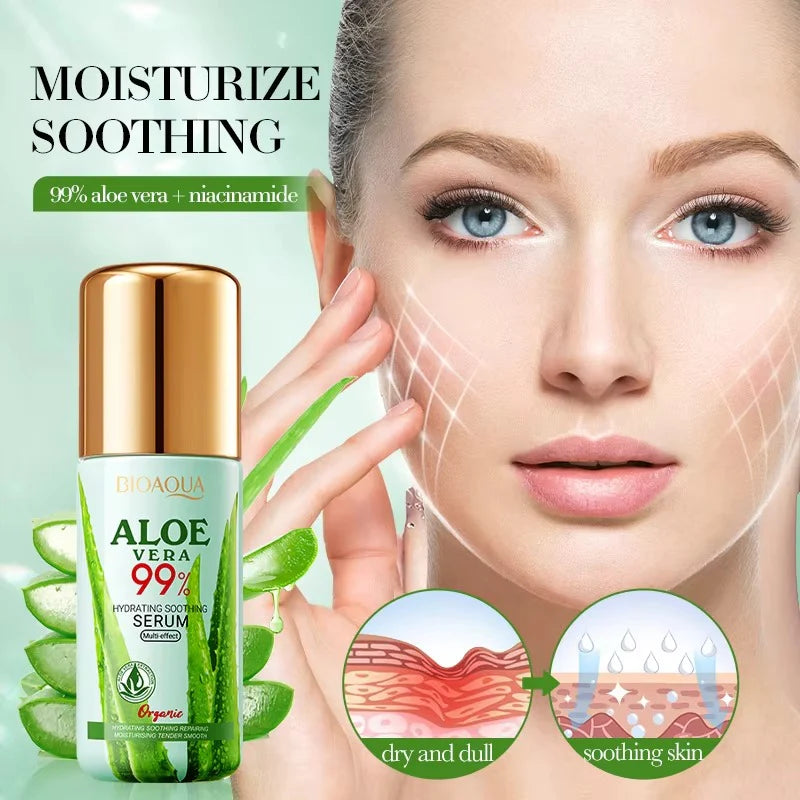 BIOAQUA Aloe Vera Hydrating Soothing Multi Effect Face Serum 40ml