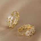 1 Pair Lainy Nature-Inspired Wheat Ear Drop Earrings.