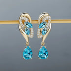 ANGOL Romantic Flower Dangle Earrings for Women.