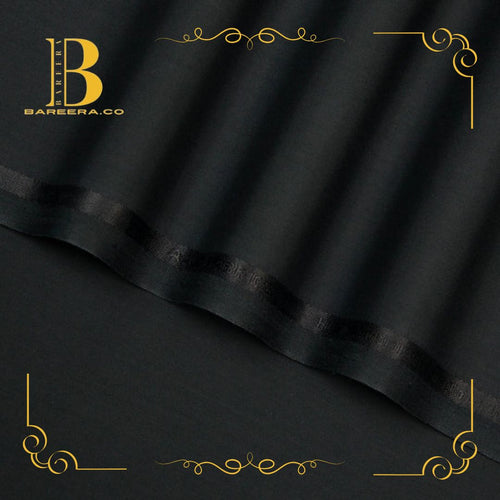 Premium Quality Black Boski – Men’s Unstitched Fabric