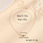 Elegant Copper Leaf & Branch Necklace with Cubic Zirconia for Women.
