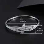 Stylish and Hot-Selling Women's Versatile Zirconia Bracelet.