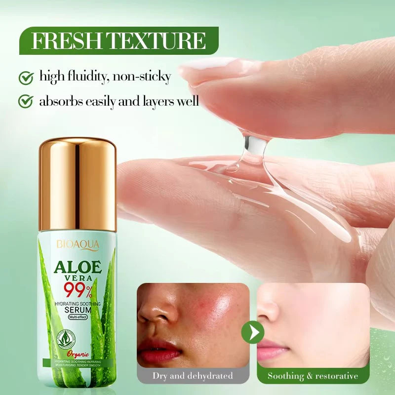 BIOAQUA Aloe Vera Hydrating Soothing Multi Effect Face Serum 40ml