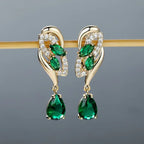 ANGOL Romantic Flower Dangle Earrings for Women.