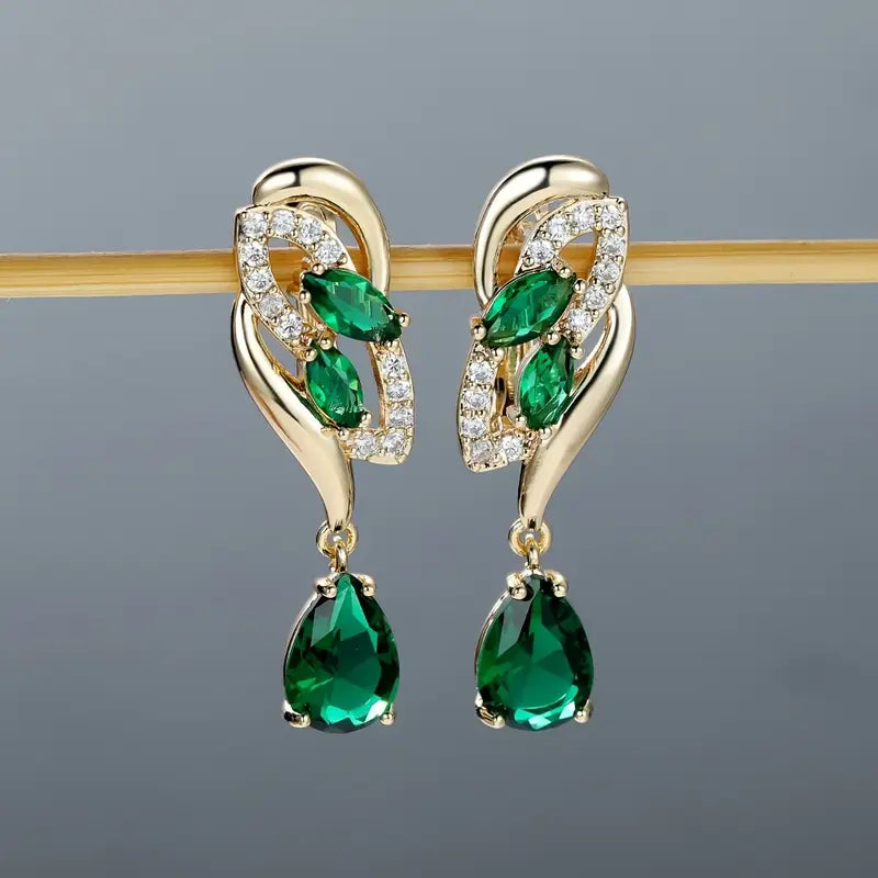 ANGOL Romantic Flower Dangle Earrings for Women.