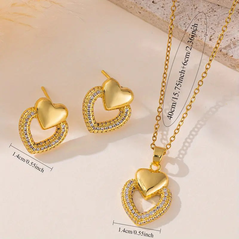 [3pcs Simple & Elegant Jewelry Set].