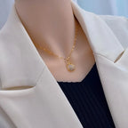 Elegant Tulip Pendant Necklace.