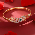 One Piece Copper Bracelet Open Bracelet Inlaid with Rhinestones Butterfly Hollow Luxury Party Retro Christmas Gift Personality Accessories Women's Jewelry.