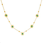 Elegant Temperament Women Jewelry Set with Stainless Steel Golden Chain Including Necklace, Earrings, Party Jewelry Gifts.