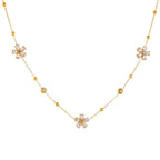 Necklaces Earrings Transparent Flower Pendants Party Jewelry Gifts.