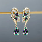 ANGOL Romantic Flower Dangle Earrings for Women.
